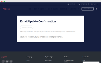 Subscription Update Confirmation